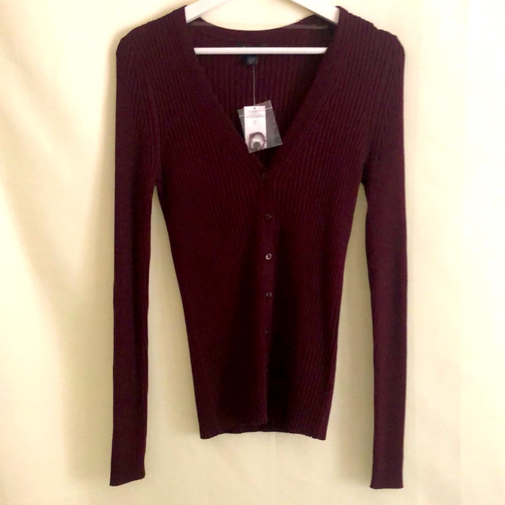 Lord & Taylor Long Sleeves Cardigan/ Begonia/ Size M